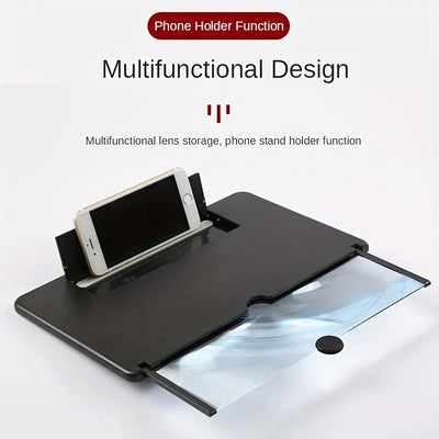 Universal Mobile Phone Screen Magnifier Stick Holder 3d Hd Enlarged Screen Mobile Phone(8 Inches)