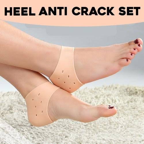 Pair Of Half Heel Pain Anti Crack Silicone Set – Anti Crack For Pain Relief Unisex